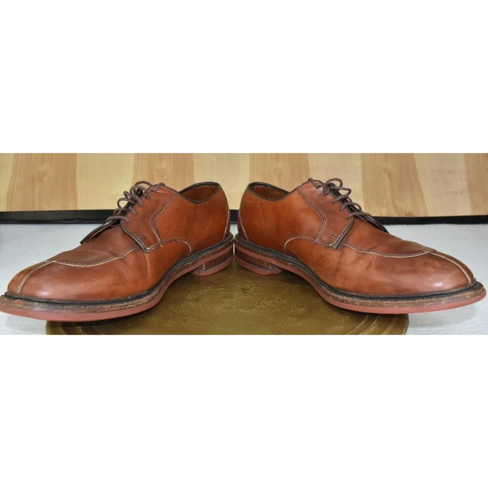 Allen Edmonds Walton Men's Shoes Size 11.5 Split Toe Oxford Derby Brown Leather